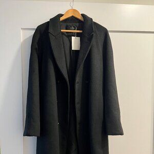 Oak + Fort Wool Blend Coat - Black, M